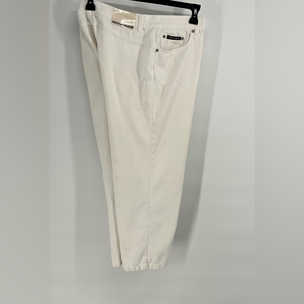 DKNY White Cream Denim Jean Pants 11